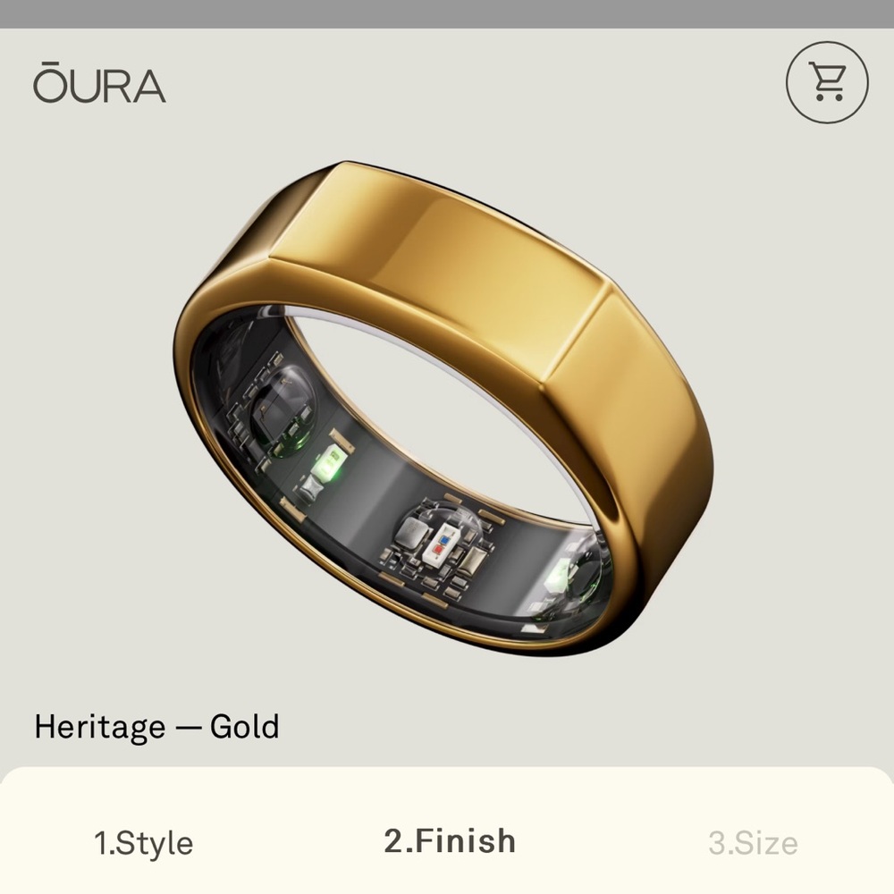 Oura ring gen 3 heritage size 8